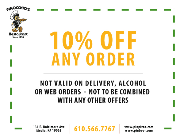 10% off any order
