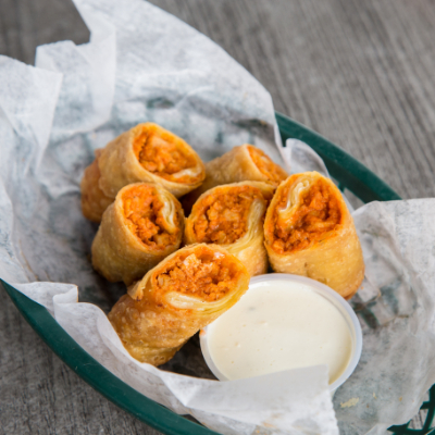 Buffalo Chicken Egg Rolls