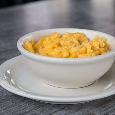 Mac and cheese in a bowl